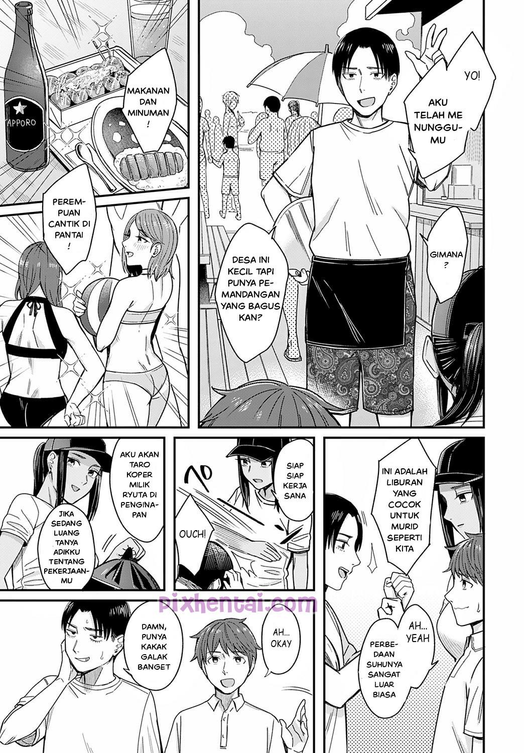 Komik hentai xxx manga sex bokep Shiosai Tide Color Kunikmati Mbaknya Teman di Tepi Pantai 5